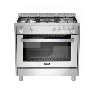 Cuisinière 5fg + four élec grille en fonte