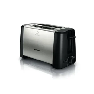 Grille pain 800w 2 fentes métal/noir