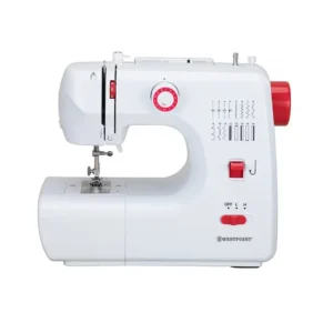 Machine à coudre 16 programmes2 double vitesse blanc rouge