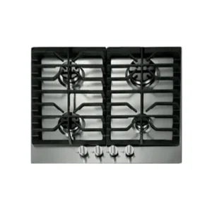 Table de cuisson encastrable 4fg allumage intégré grille fonte inox