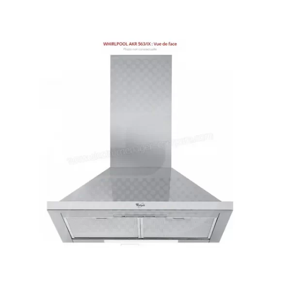 HOTTE ASPIRANTE DECO PYRAMIDE RECY/EVAC 600M3 230W INOX