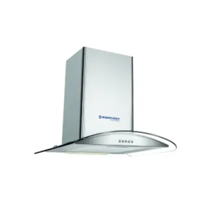 HOTTE ASPIRANTE VERRE INCURVE INOX 400M3 60CM