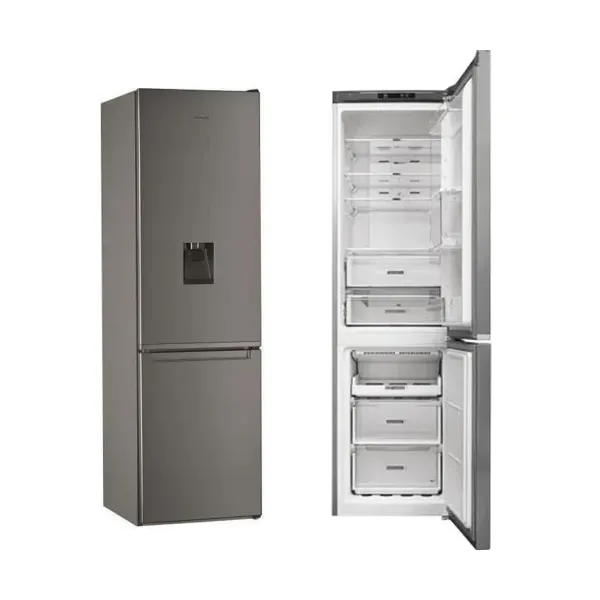 Refrigerateur combi 371L inox nofrost whirlpool