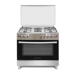 CUISINIERE 4F GAZ 2P ELEC FOUR  ELEC INOX