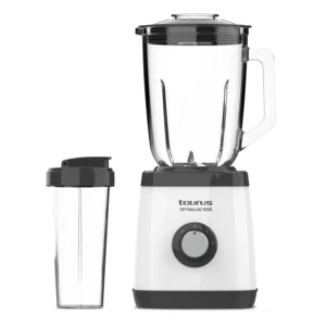 BLENDER 1,5L 1500W BOL EN VERRE + GOBELET 2 VITESSES + TURBO TAURUS