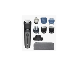 TONDEUSE BARBE/NEZ/OREILLES + SOCLE AUTONOMIE 120MN ETANCHE S7000 PHILIPS