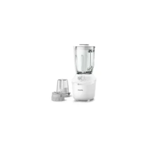 BLENDER 600W 2L + MOULIN 2 VITESSES + PULSE BLANC PHILIPS